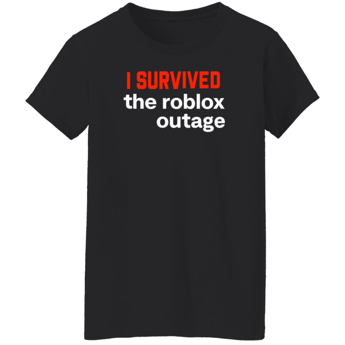 I Survived The Roblox Outage Shirt Ammon I Survived The Roblox Outage Shirt Hoodie Sweatshirt - Teechipus