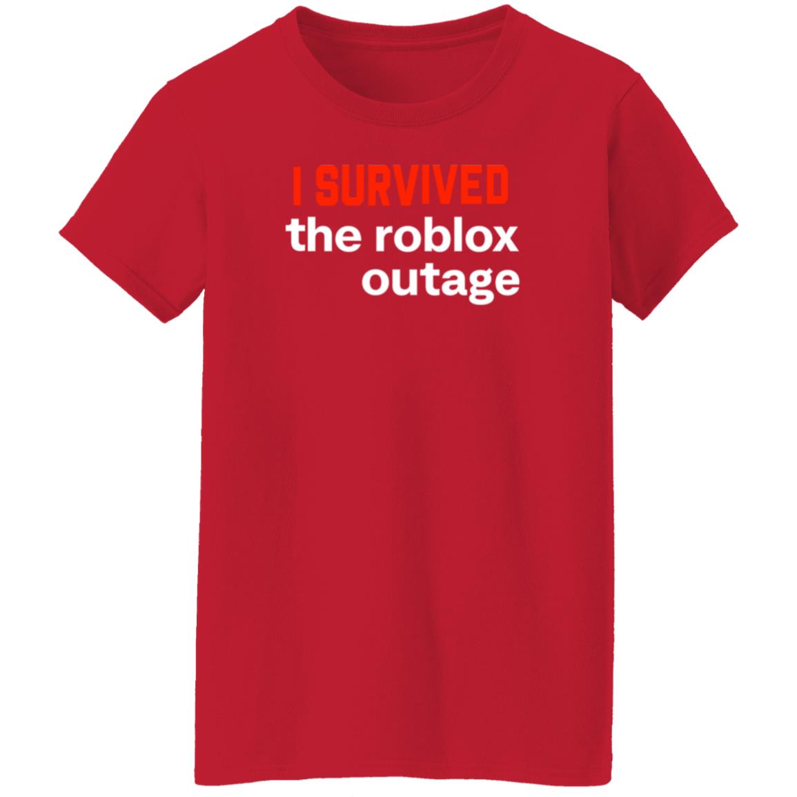 I Survived The Roblox Outage Shirt Ammon I Survived The Roblox Outage Shirt Hoodie Sweatshirt - Teechipus