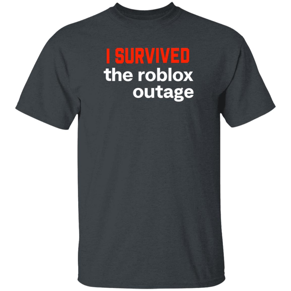 I Survived The Roblox Outage Shirt Ammon I Survived The Roblox Outage Shirt Hoodie Sweatshirt - Teechipus