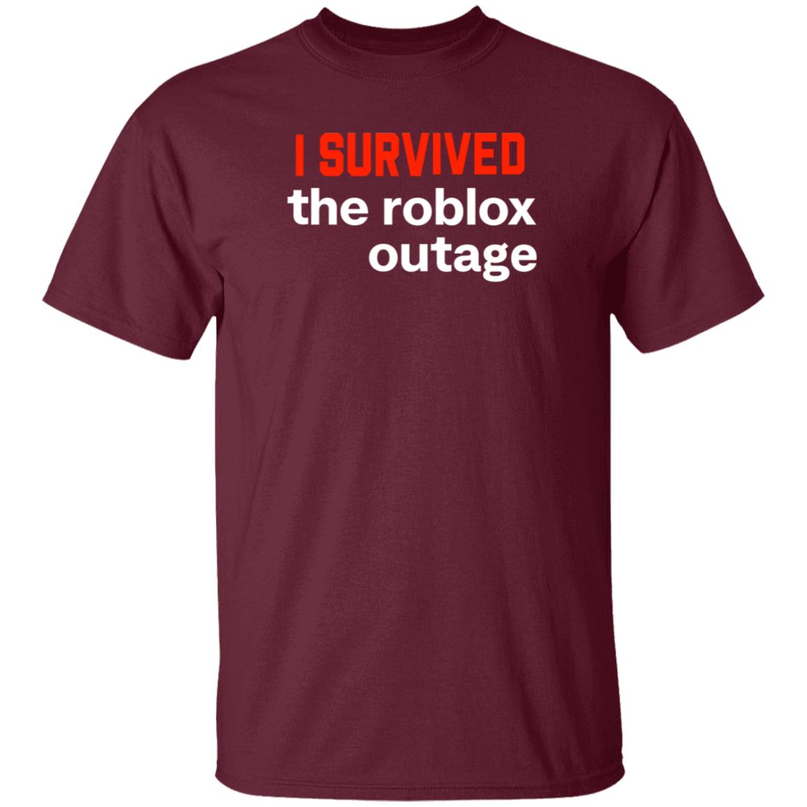 I Survived The Roblox Outage Shirt Ammon I Survived The Roblox Outage Shirt Hoodie Sweatshirt - Teechipus