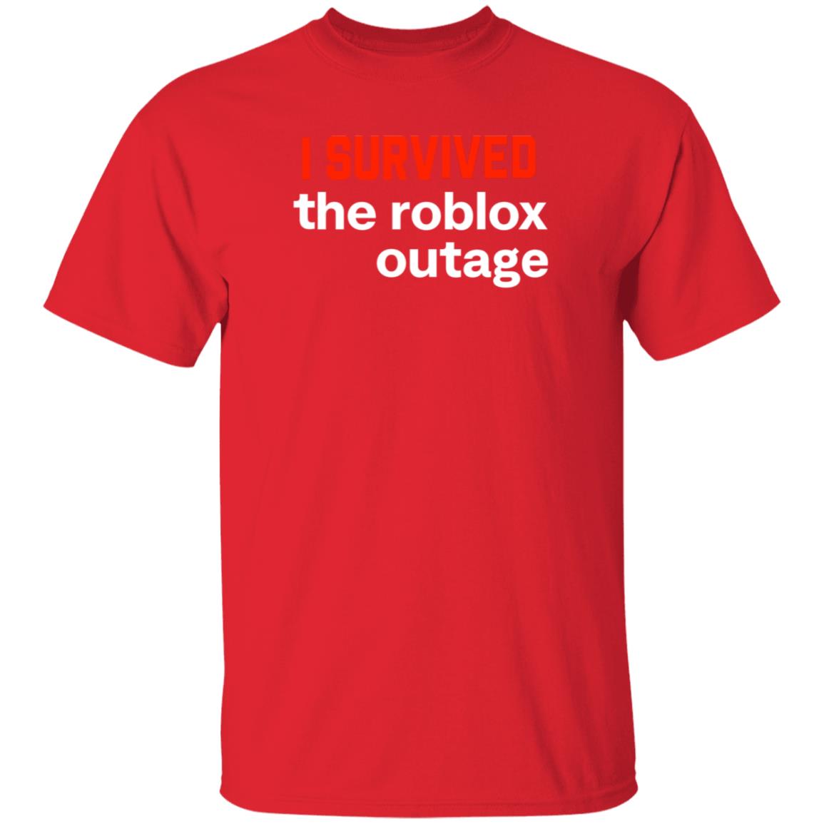 I Survived The Roblox Outage Shirt Ammon I Survived The Roblox Outage Shirt Hoodie Sweatshirt - Teechipus