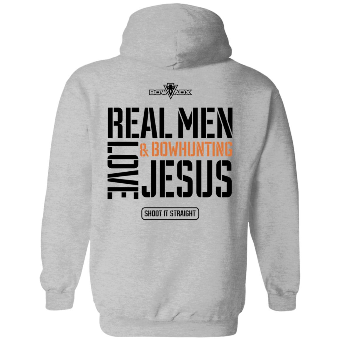 Real Men Love Bowhunting Jesus Shoot It Straight Shirt Bowadx Merch - Teechipus