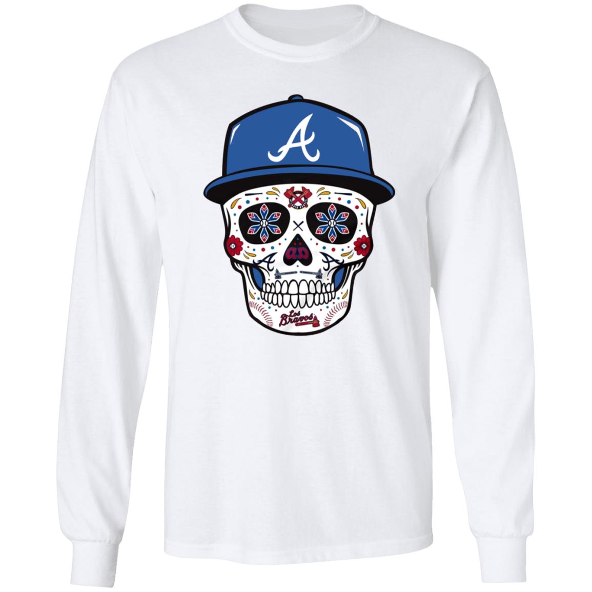 Atlanta Braves Sugar Skull Shirt Joc Pederson - Teechipus