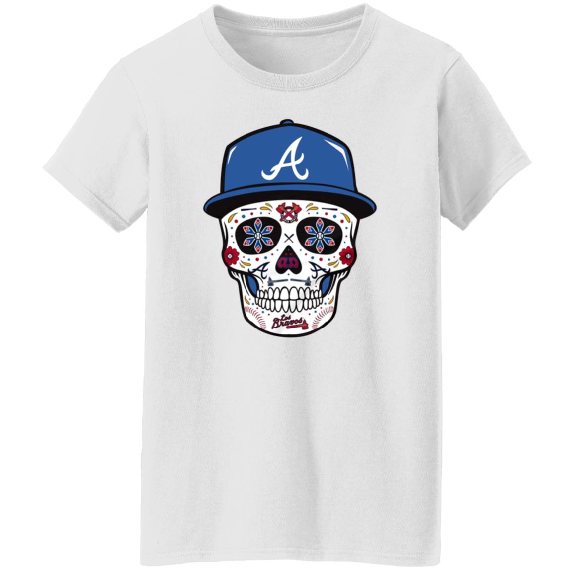 Atlanta Braves Sugar Skull Shirt Joc Pederson - Teechipus