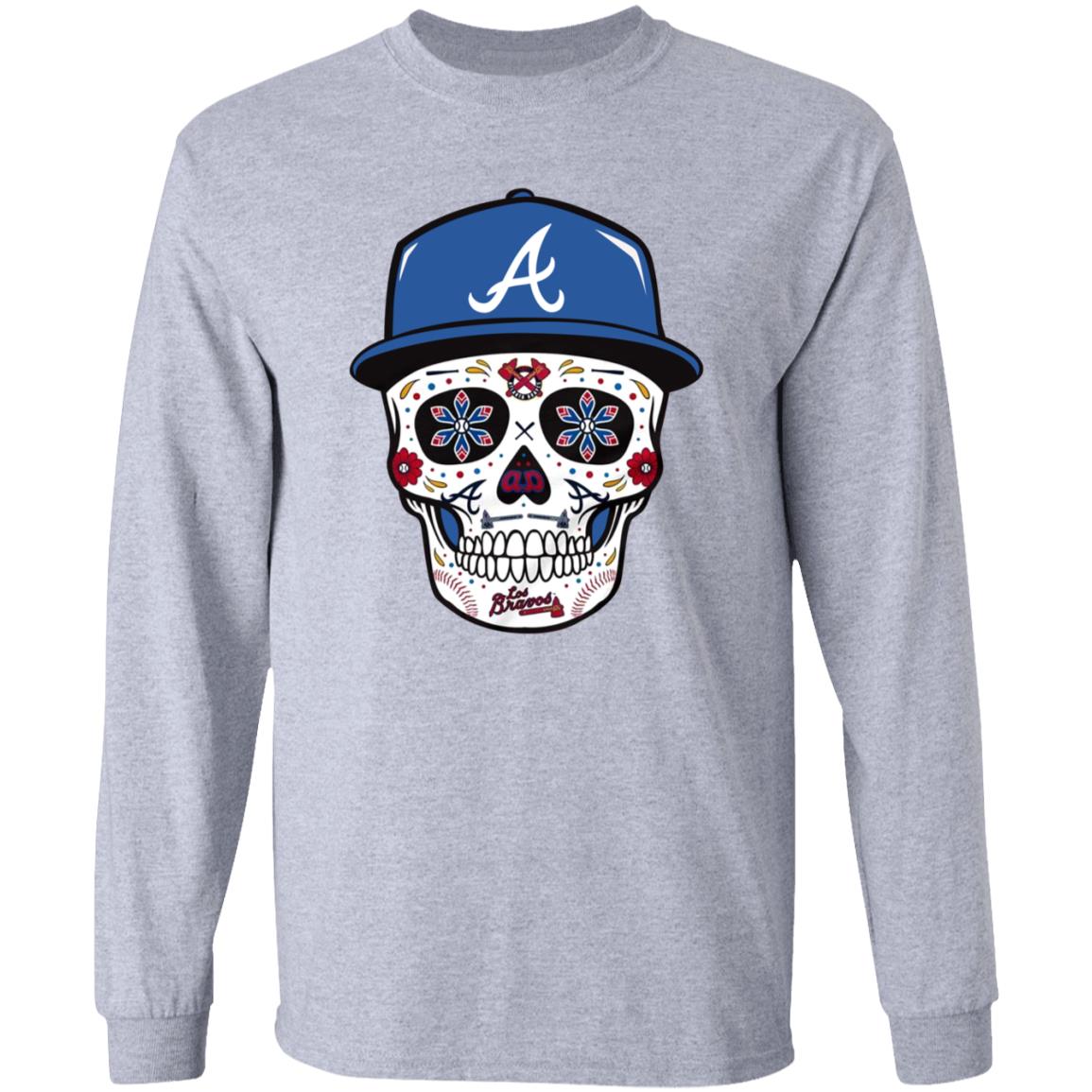 Atlanta Braves Sugar Skull Shirt Joc Pederson - Teechipus