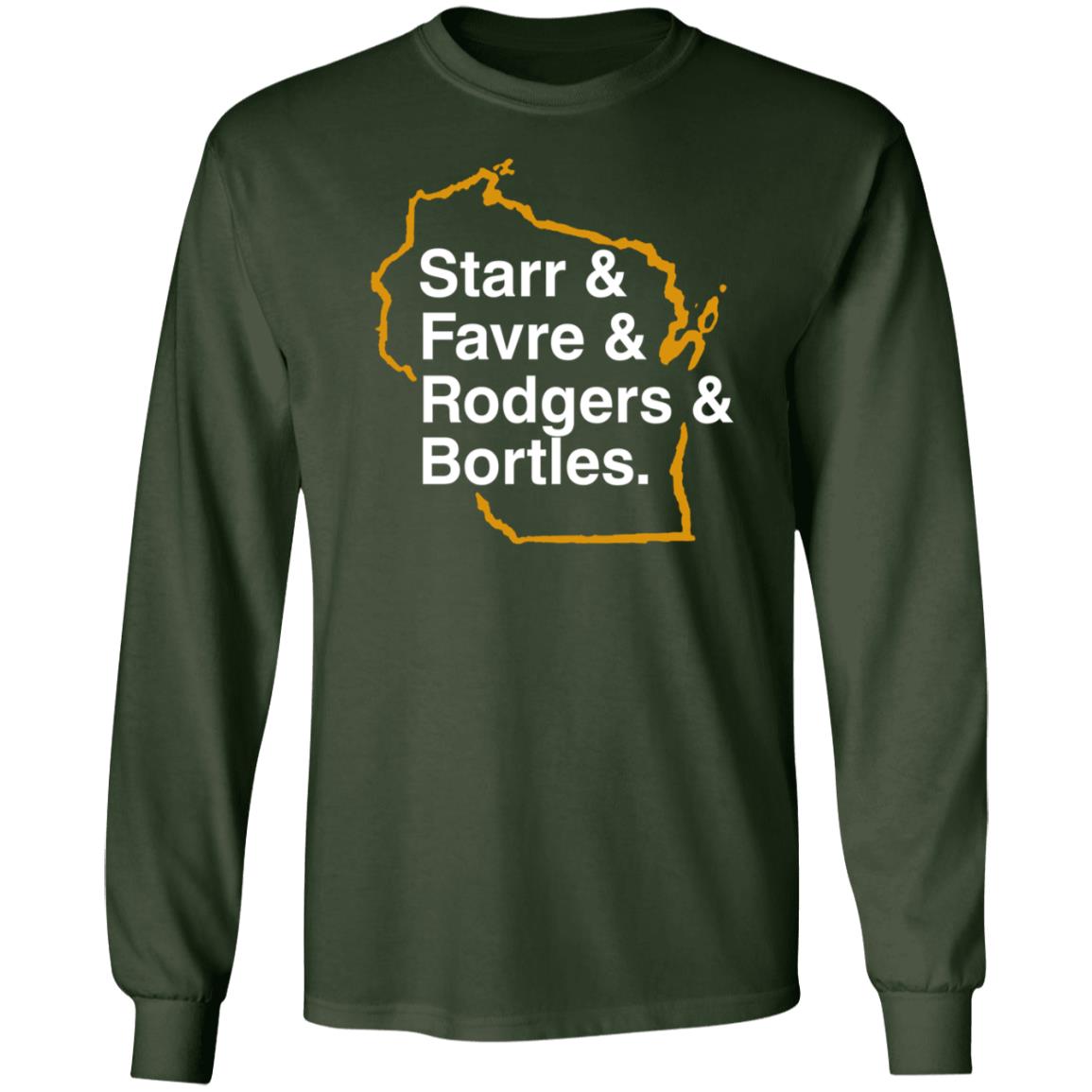 Starr And Favre And Rodgers And Bortles Shirt Barstoolsports Merch Gb List Shirt - Teechipus