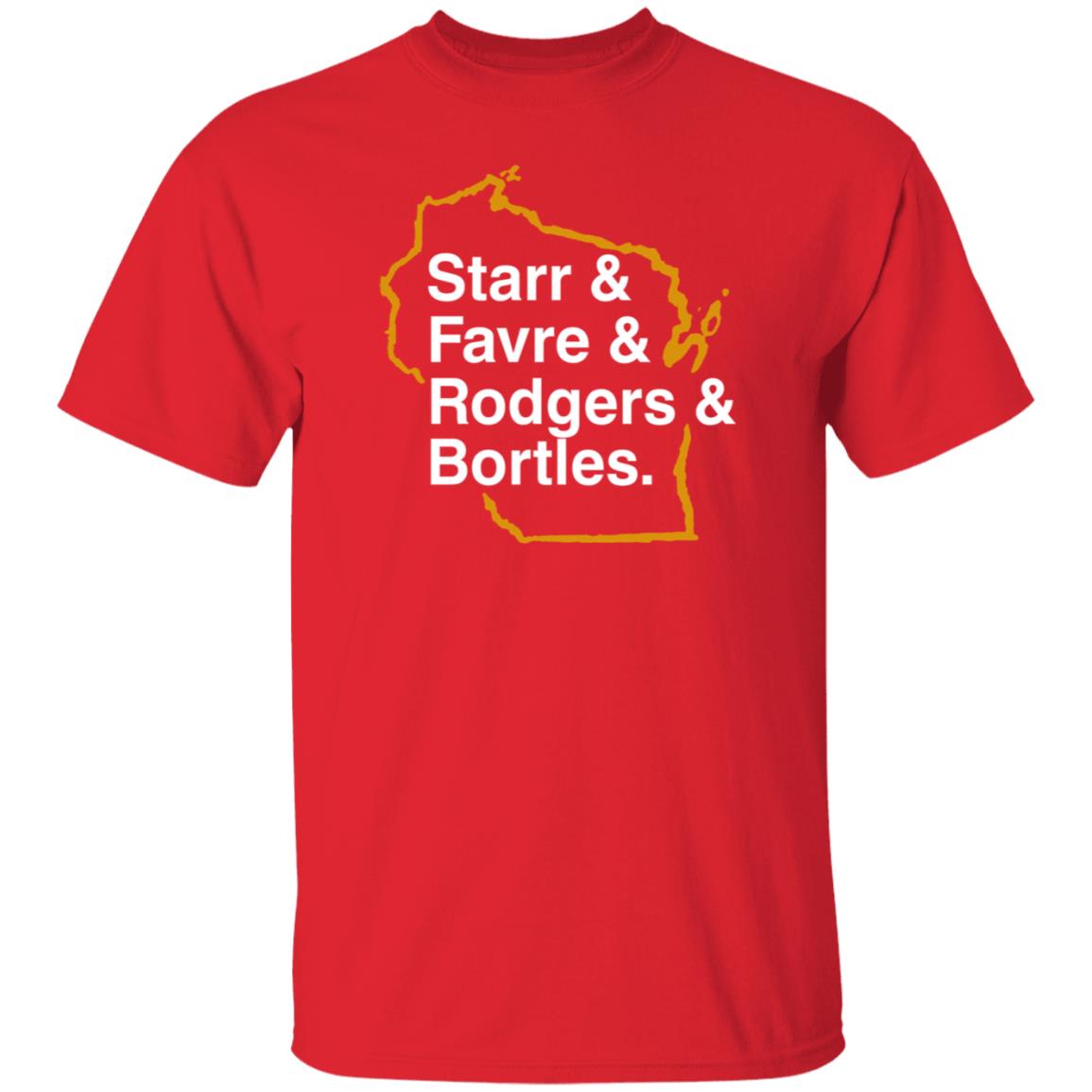 Starr And Favre And Rodgers And Bortles Shirt Barstoolsports Merch Gb List Shirt - Teechipus