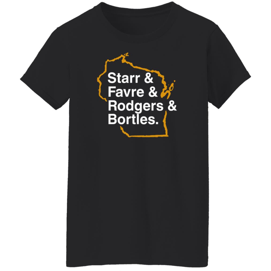 Starr And Favre And Rodgers And Bortles Shirt Barstoolsports Merch Gb List Shirt - Teechipus