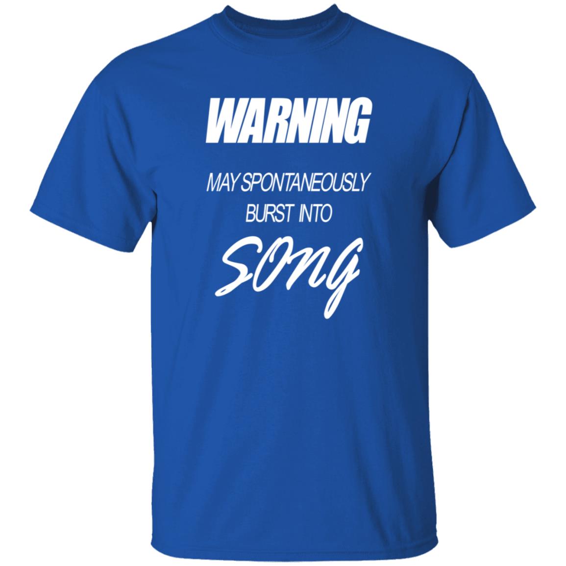 Warning May Spontaneously Burst Into Song Shirt Hoodie Sweatshirt - Teechipus