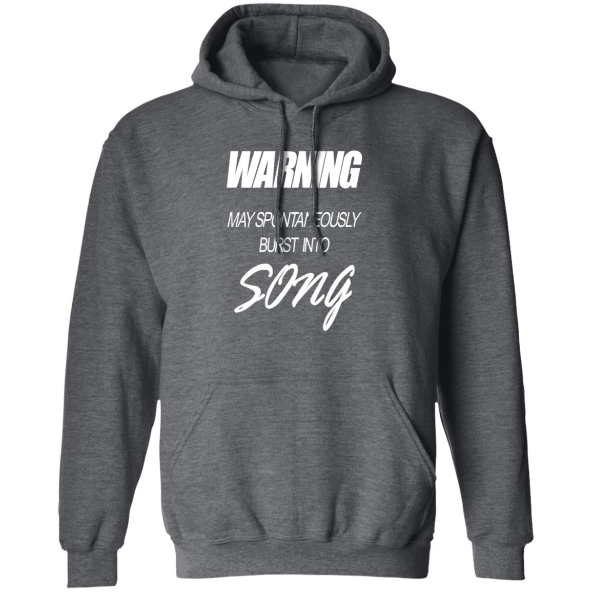 Warning May Spontaneously Burst Into Song Shirt Hoodie Sweatshirt - Teechipus