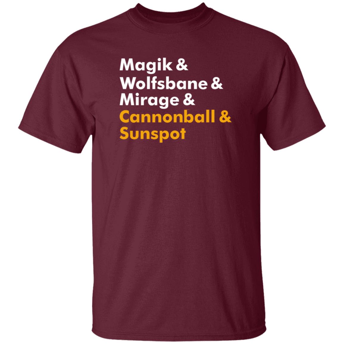 Mutants Magik & Wolfsbane & Mirage & Cannonball & Sunspot Shirt Hoodie Sweatshirt - Teechipus