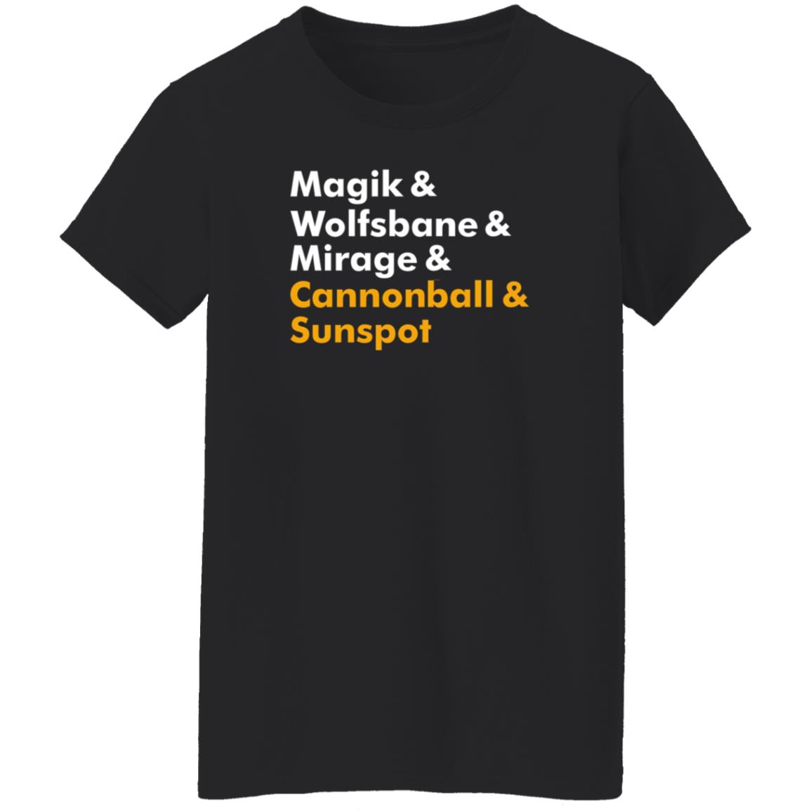 Mutants Magik & Wolfsbane & Mirage & Cannonball & Sunspot Shirt Hoodie Sweatshirt - Teechipus