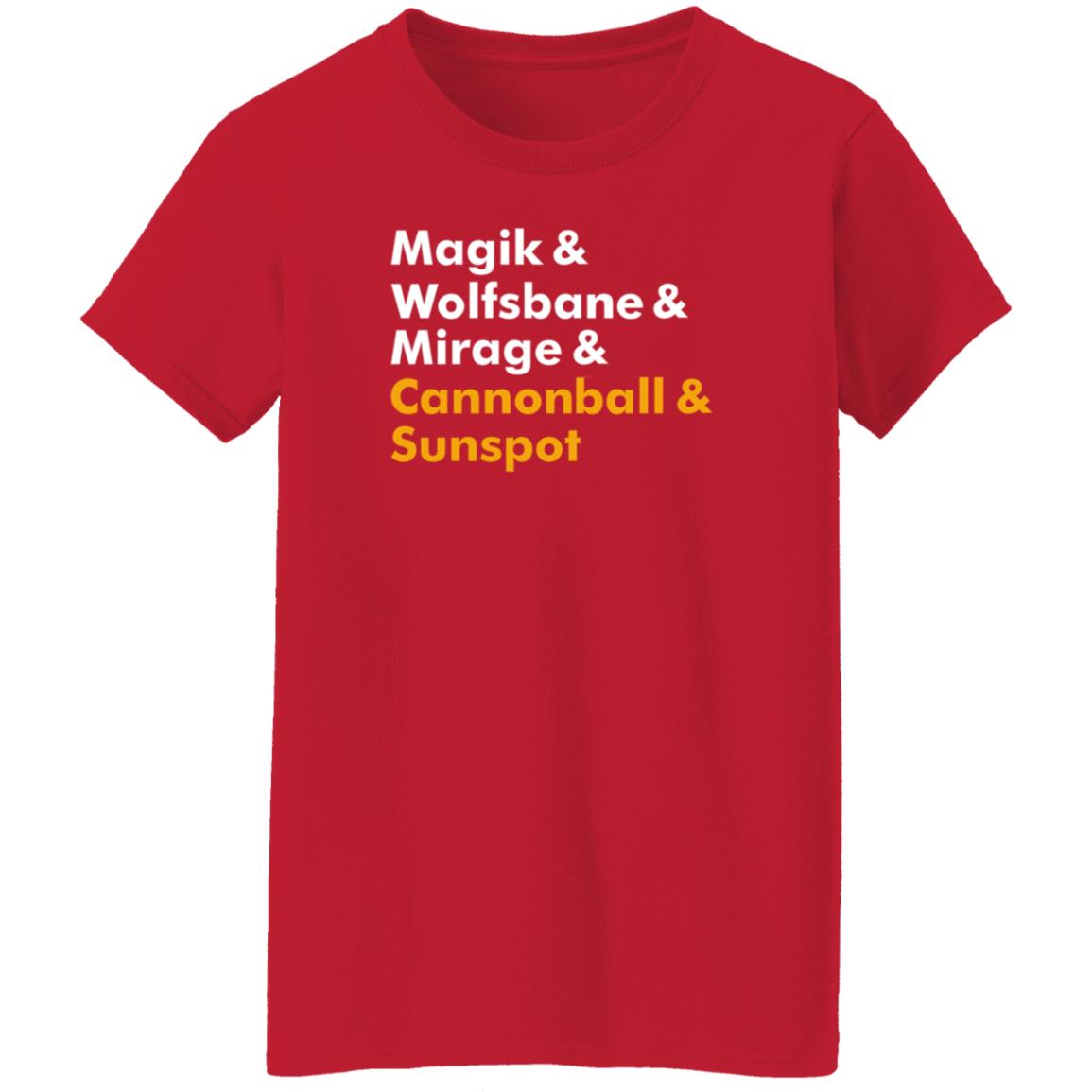 Mutants Magik & Wolfsbane & Mirage & Cannonball & Sunspot Shirt Hoodie Sweatshirt - Teechipus