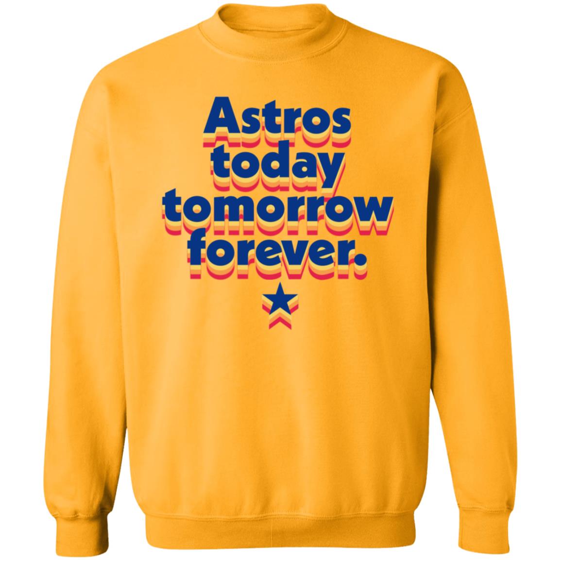 Astros Today Tomorrow Forever RB Shirt Hoodie Sweatshirt - Teechipus