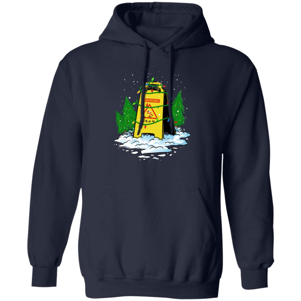 Piso4 Wet Floor Sign Merry Christmas Hoodie Piso4 Merch - Teechipus