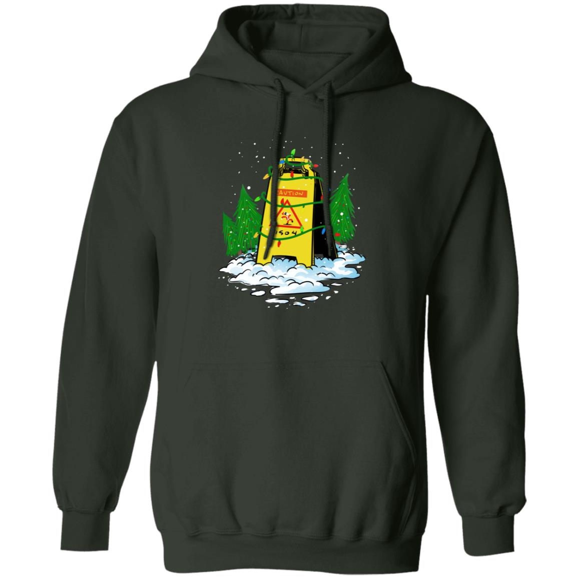 Piso4 Wet Floor Sign Merry Christmas Hoodie Piso4 Merch - Teechipus