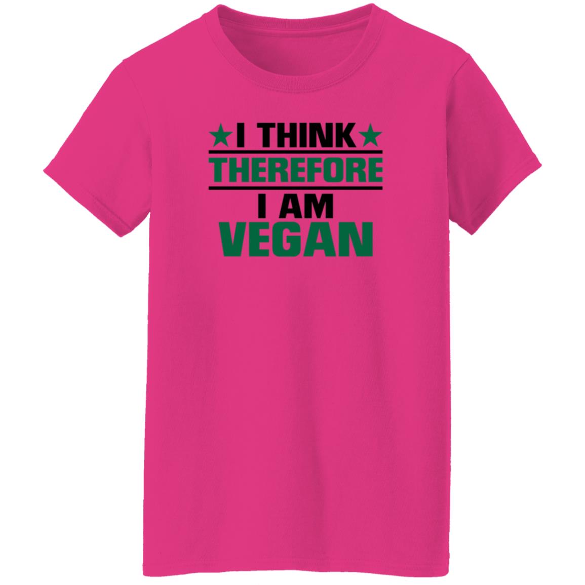 I Think Therefore I Am Vegan Shirt Hoodie Sweatshirt - Teechipus