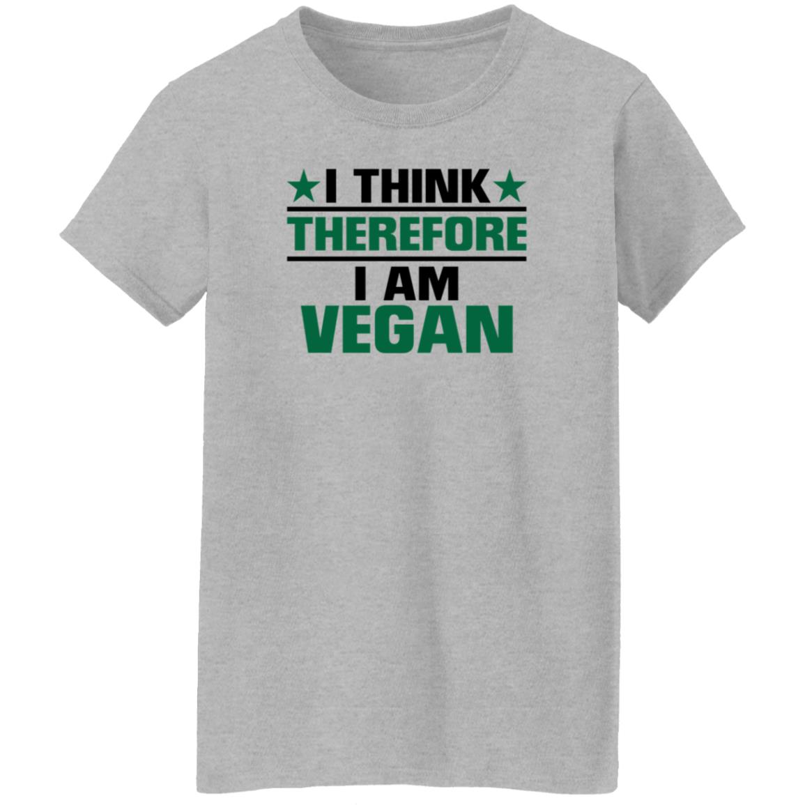 I Think Therefore I Am Vegan Shirt Hoodie Sweatshirt - Teechipus