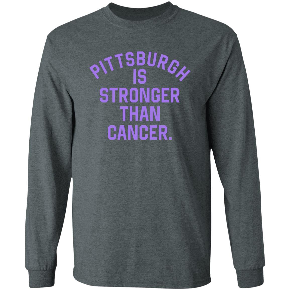 Hockey Stronger Than Cancer Shirt Steel City Merch Pittsburgh Is Stronger Than Cancer Shirt - Teechipus