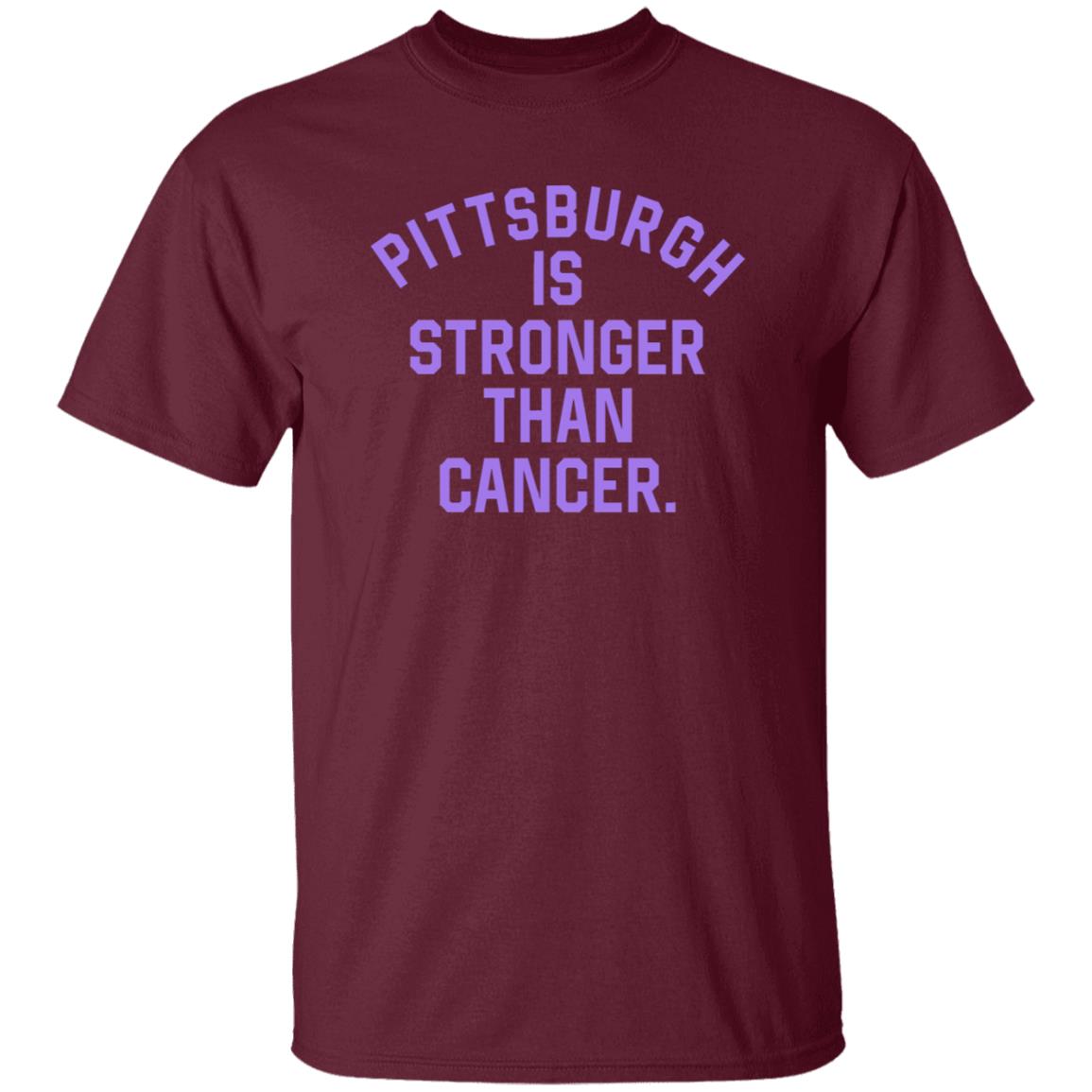 Hockey Stronger Than Cancer Shirt Steel City Merch Pittsburgh Is Stronger Than Cancer Shirt - Teechipus