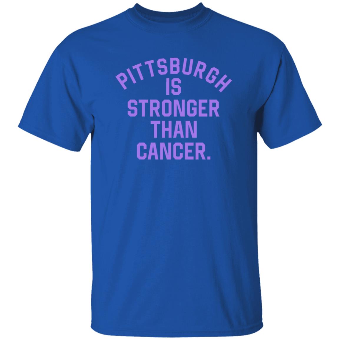 Hockey Stronger Than Cancer Shirt Steel City Merch Pittsburgh Is Stronger Than Cancer Shirt - Teechipus