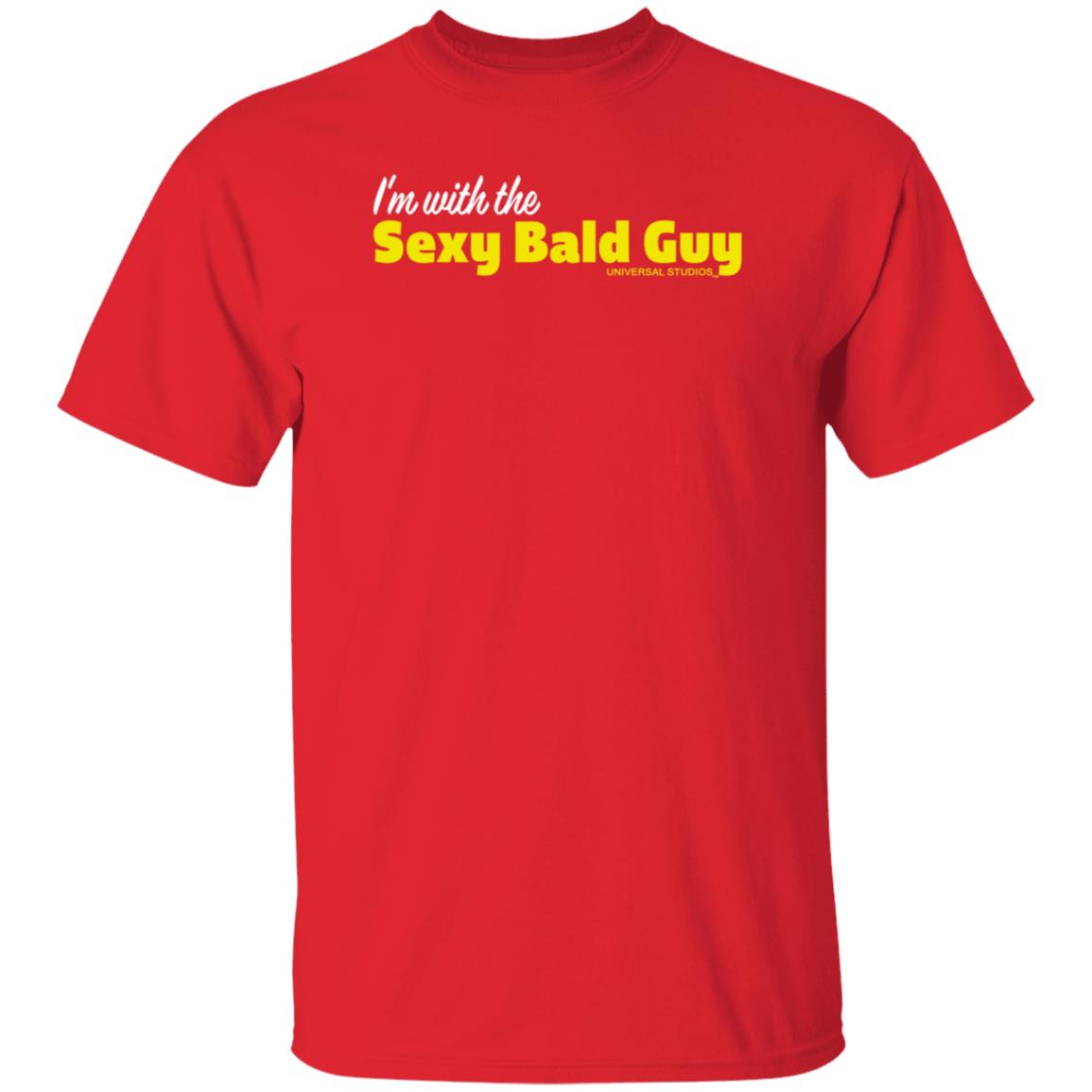 I'm With The Sexy Bald Guy Universal Studios Shirt Larkoneironaut - Teechipus
