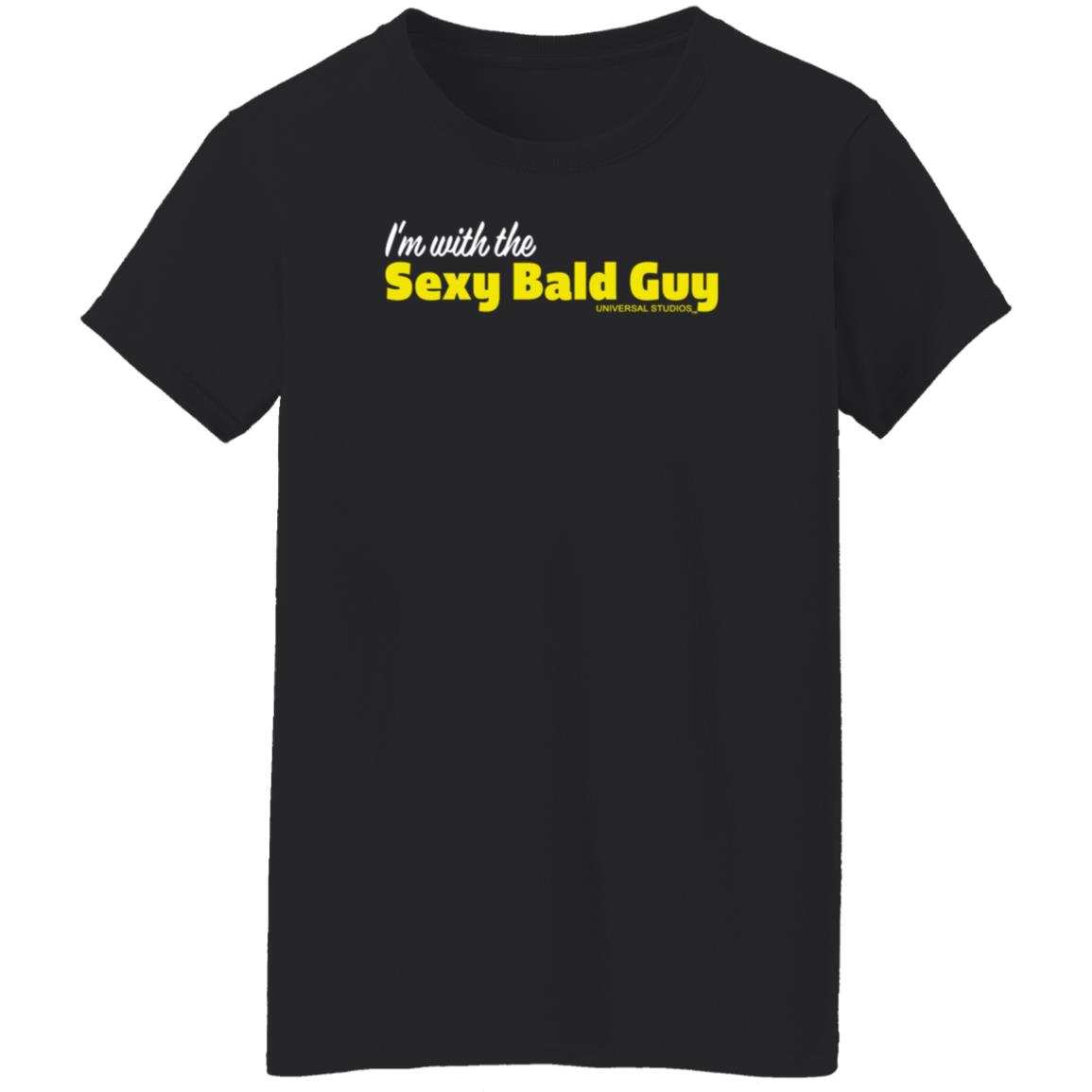 I'm With The Sexy Bald Guy Universal Studios Shirt Larkoneironaut - Teechipus