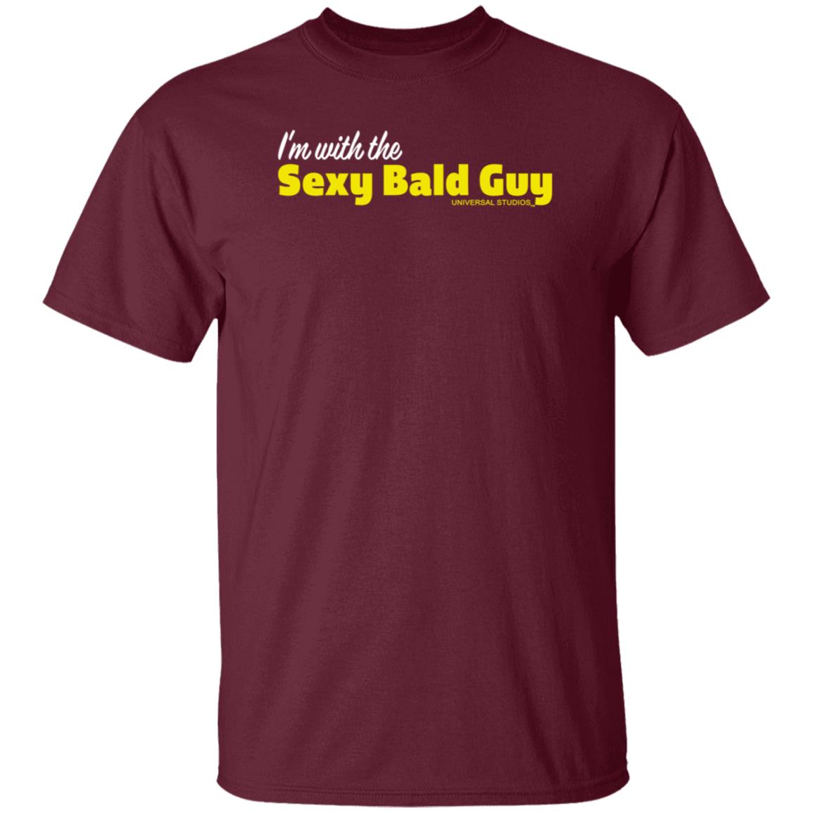 I'm With The Sexy Bald Guy Universal Studios Shirt Larkoneironaut - Teechipus