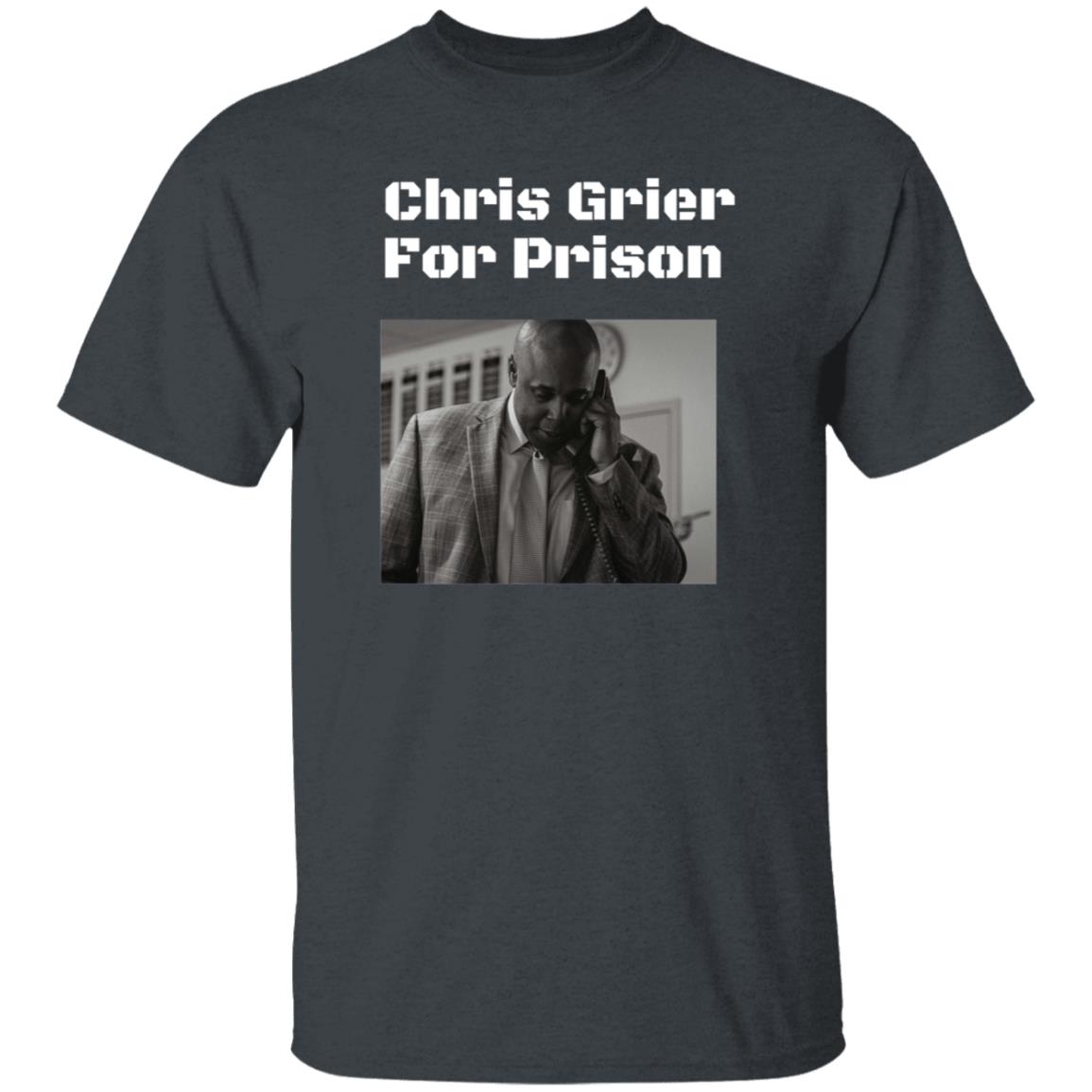 Chris Grier For Prison Shirt Thesmokesports Merch Chris Grier For Prison Shirt - Teechipus
