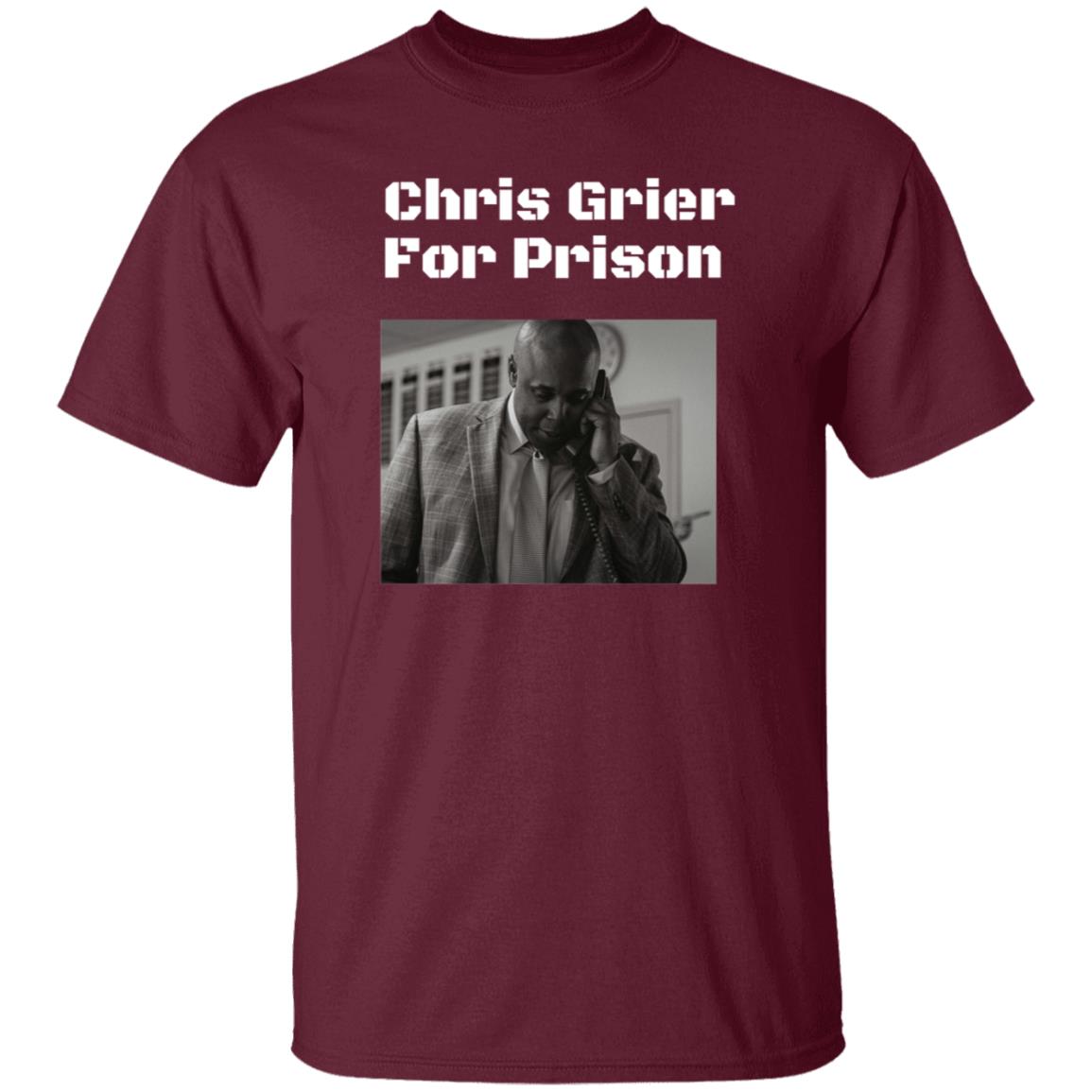 Chris Grier For Prison Shirt Thesmokesports Merch Chris Grier For Prison Shirt - Teechipus