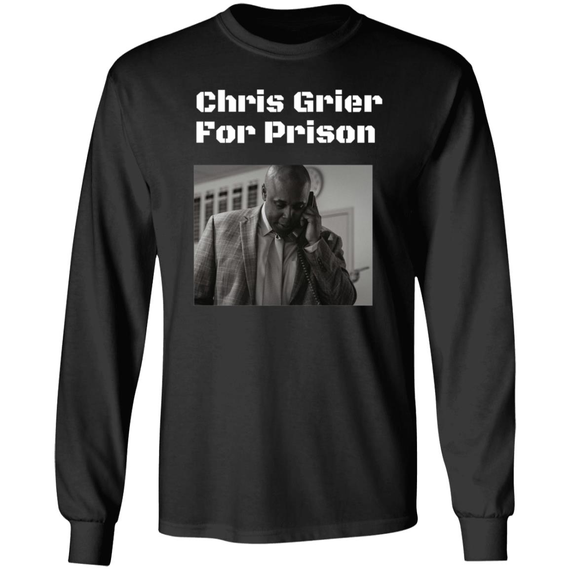Chris Grier For Prison Shirt Thesmokesports Merch Chris Grier For Prison Shirt - Teechipus