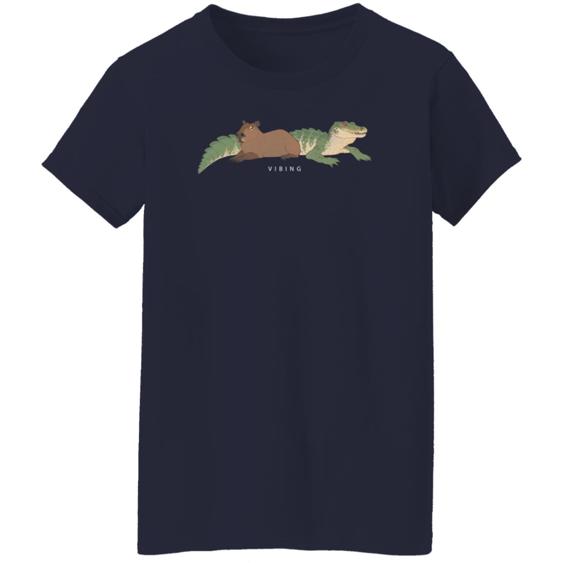 Capybara Vibing Hoodie Gators Daily Store Capybara Shirt Hoodie Sweatshirt - Teechipus