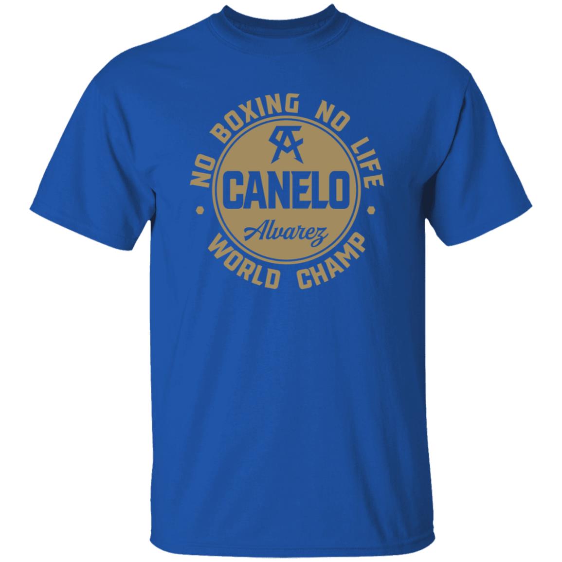 Canelo World Champion Shirt Canelo Alvarez No Boxing No Life World Champion Shirt - Teechipus