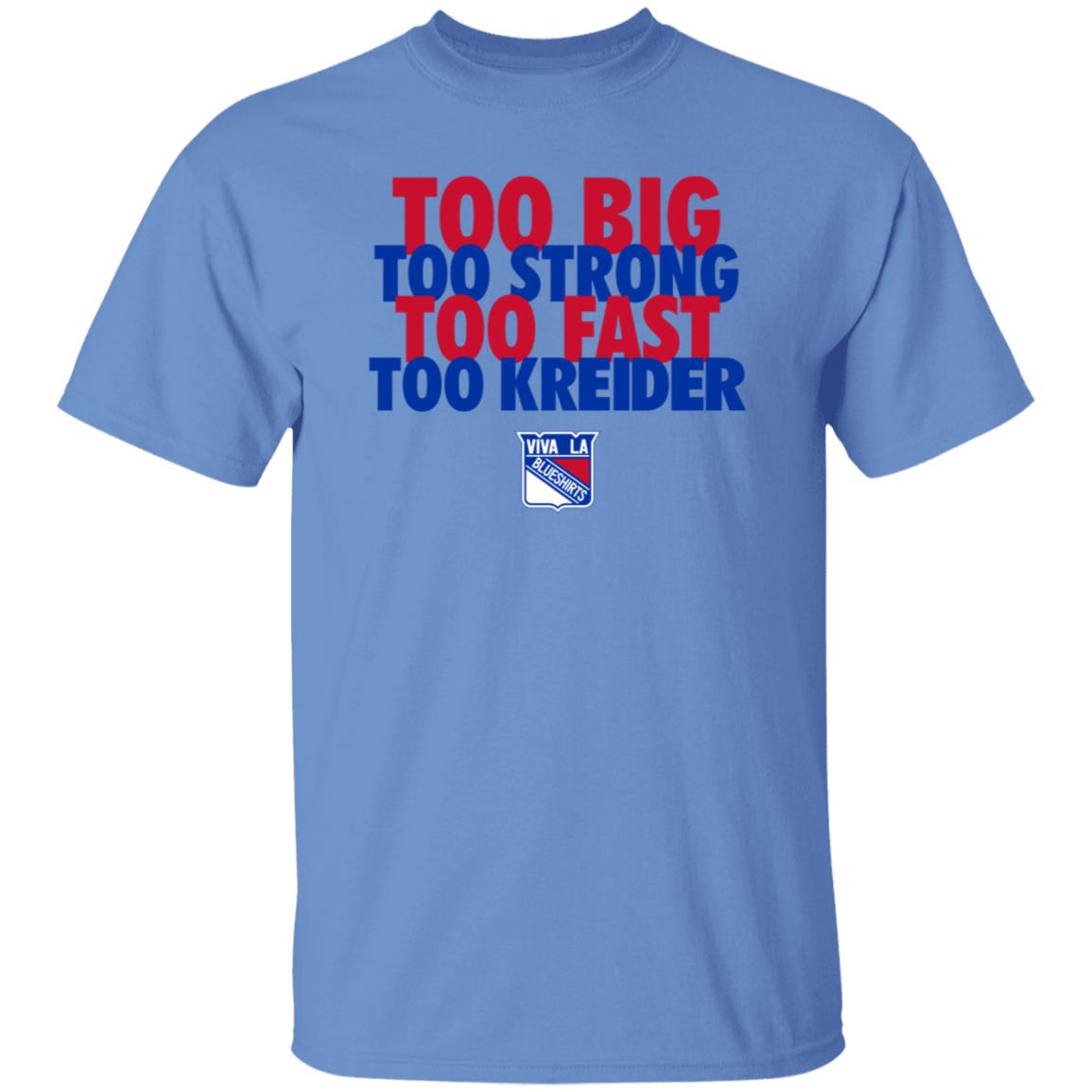Michael Gismondi Too Big Too Strong Too Fast To Kreider Shirt Barstoolsports Merch - Teechipus