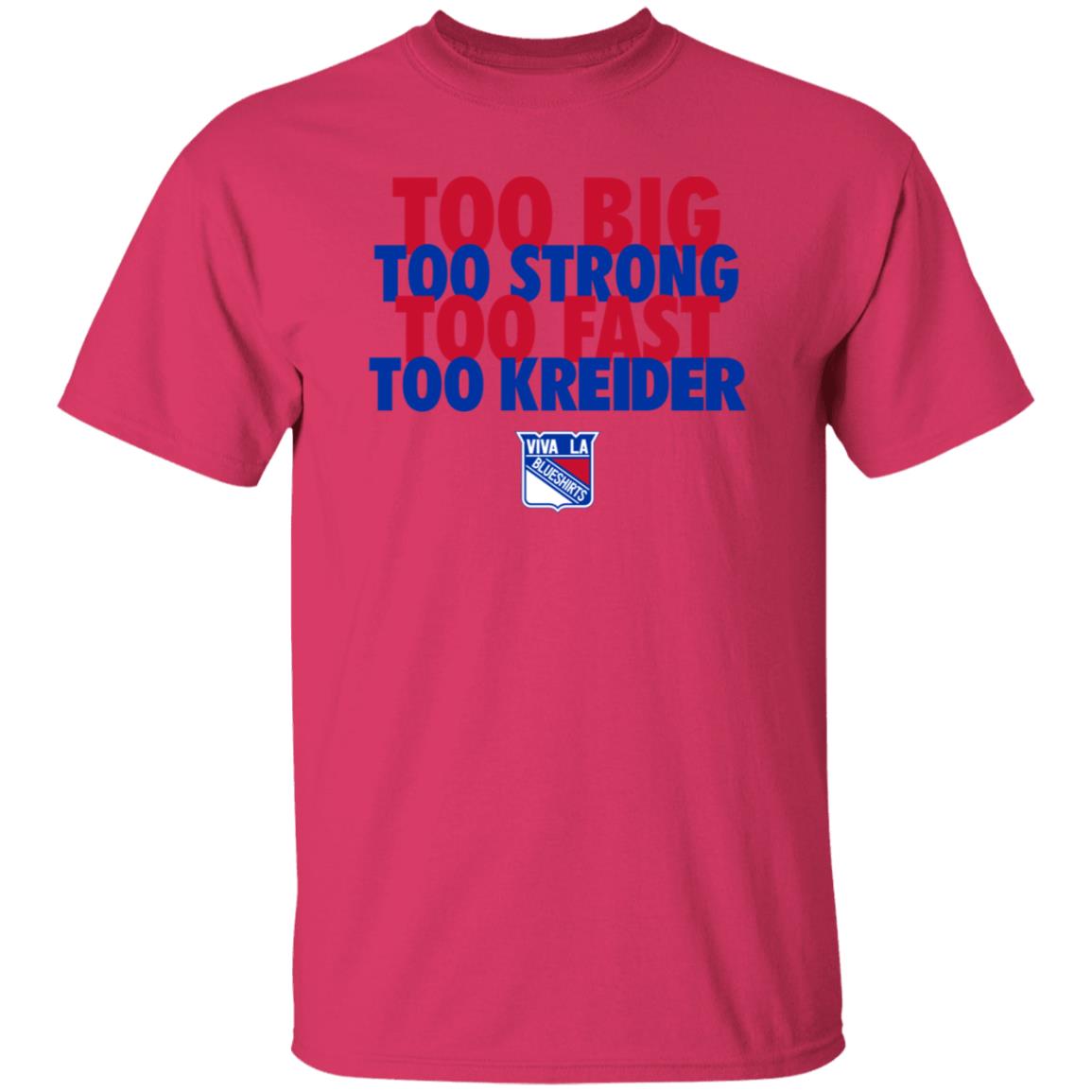 Michael Gismondi Too Big Too Strong Too Fast To Kreider Shirt Barstoolsports Merch - Teechipus