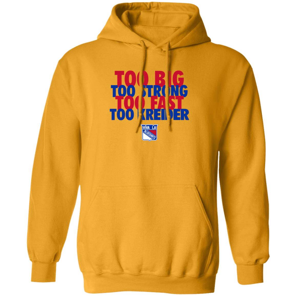 Michael Gismondi Too Big Too Strong Too Fast To Kreider Shirt Barstoolsports Merch - Teechipus
