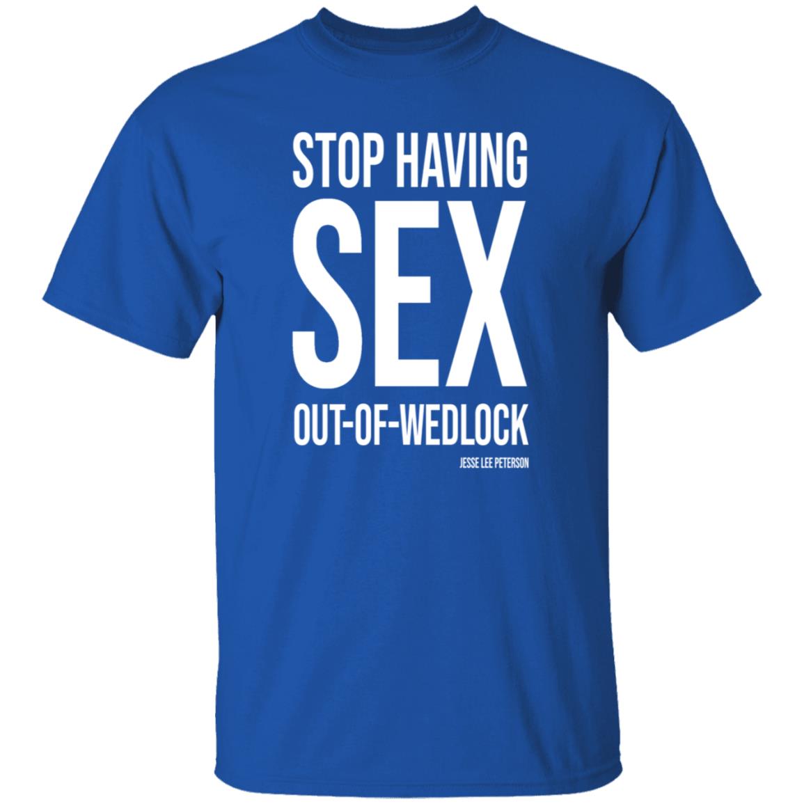Stop Having Sex Out Of Wedlock Shirt Hoodie Sweatshirt - Teechipus