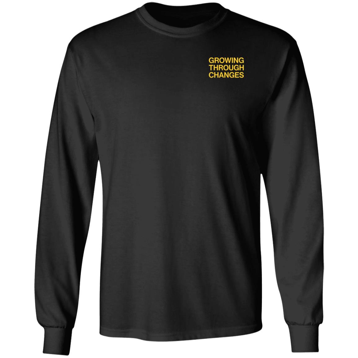 Growing Through Changes Shirt Floriconlabel Store Growing Embroidered Shirt Hoodie Sweatshirt - Teechipus