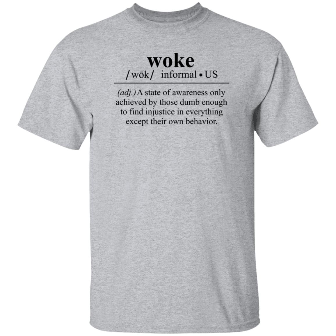 Woke A State Of Awareness Only Achieved By Those Dumb Enough Shirt - Teechipus