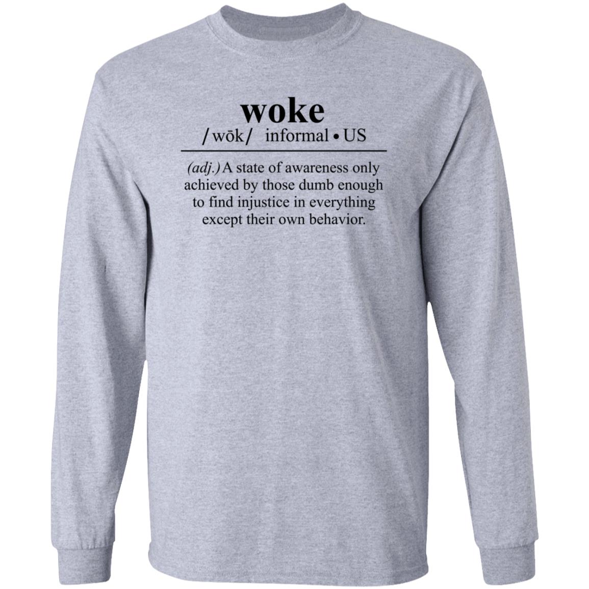 Woke A State Of Awareness Only Achieved By Those Dumb Enough Shirt - Teechipus