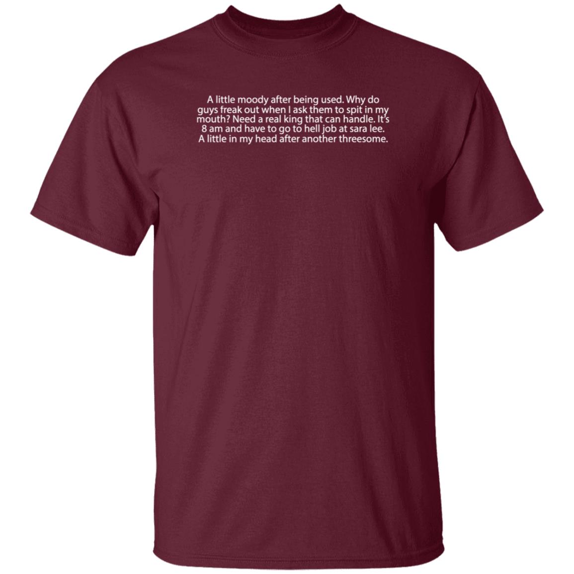 A Little Moody After Being Used Shirt Jenny A Little Moody After Being Used Shirt Hoodie Sweatshirt - Teechipus