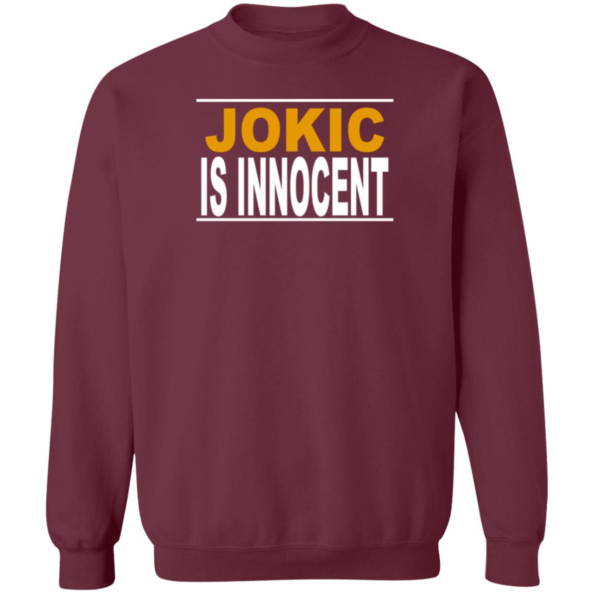 Denver Nuggets Nikola Jokic Is Innocent Jokic Is Innocent Shirt Hoodie Sweatshirt - Teechipus