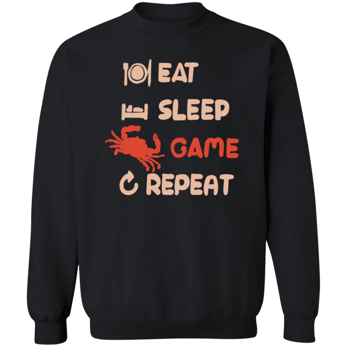 Eat Sleep Game Repeat Shirt Mc And Cheese Eat Sleep Game Repeat Shirt Hoodie Sweatshirt - Teechipus