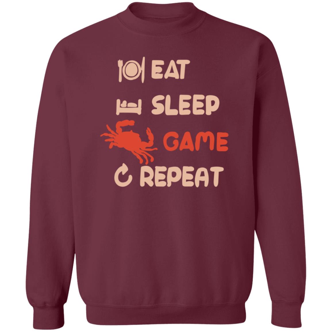 Eat Sleep Game Repeat Shirt Mc And Cheese Eat Sleep Game Repeat Shirt Hoodie Sweatshirt - Teechipus