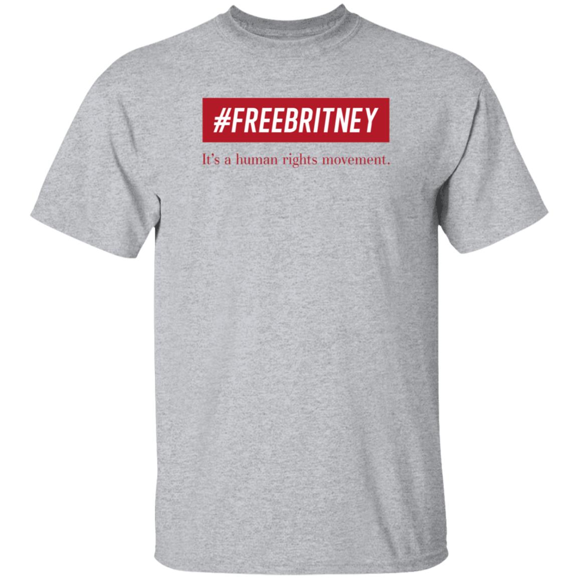 #Freebritney It's A Human Rights Movement Shirt Britney Spears - Teechipus
