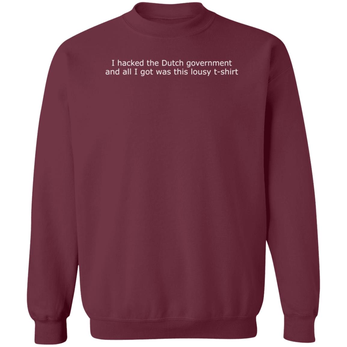 I Hacked The Dutch Government And All I Got Was This Lousy T-Shirt Hoodie Sweatshirt - Teechipus