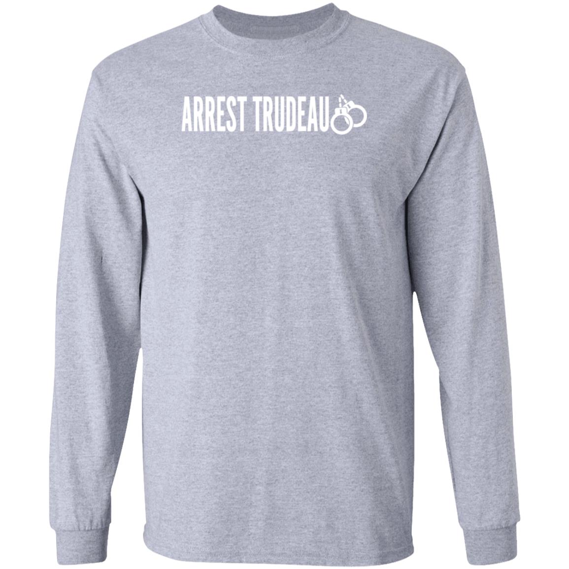 Arrest Trudeau Shirt Areohesseyeee Arrest Trudeau Handcuffs Shirt Hoodie Sweatshirt - Teechipus