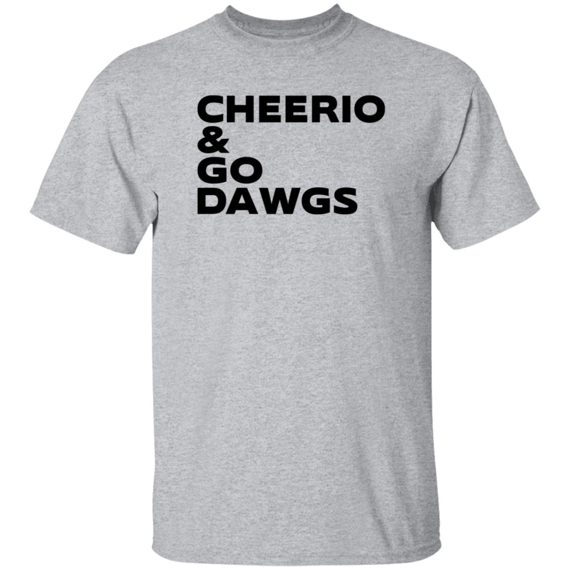 British Bulldawg Store Cheerio & Go Dawgs T Shirt Hoodie Sweatshirt - Teechipus