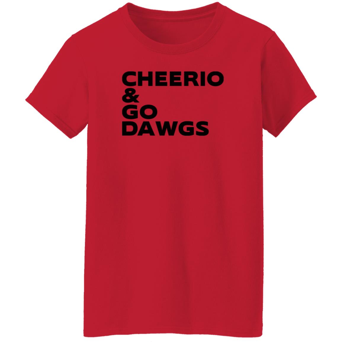 British Bulldawg Store Cheerio & Go Dawgs T Shirt Hoodie Sweatshirt - Teechipus
