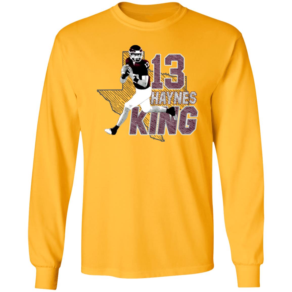 Zach Fuckin Calzada 13 Haynes King Shirt Haynes Fuckin King Shirt Thewarehouseatcc Merch Haynes King Texas 13 Shirt - Teechipus